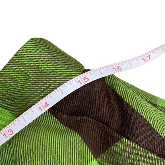 NWOT Collusion Green and Black Plaid Flare Pants - Picture 9 of 11